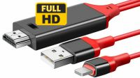 Cable conversor HDTV 1080P USB  HDMI compatíble con iPhone/Ipad lightning Video/Carga