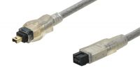 Cabo Firewire 1394b 09P/04P prateado
