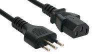 Cable de alimentación enchufe IT CEI-23-16 (Italia tipo L) - SFO IEC C13 Negro 1.80m