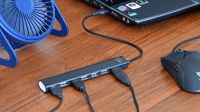 Hub USB 2.0 7 portas preto