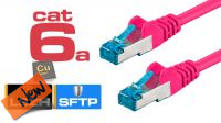 IBR 7152M : Cable de red S/FTP Cat.6A CU AWG 26/7 LSZH Magenta (0.25 m)
