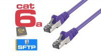 Cabo de rede Cat.6a S/FTP RJ-45 AWG26/7 violeta