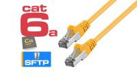 Cabo de rede Cat. 6a S/FTP RJ45 AWG26/7 amarelo
