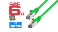 Cabo de rede Cat. 6a S/FTP RJ45 AWG26/7 verde