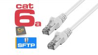 Cabo de rede Cat. 6a S/FTP RJ45 AWG26/7 branco