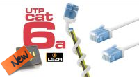 IBS 7051 : Cable de red Ultra-Slim U/UTP Cat6A CU LSZH conector corto Blanco 50cm (0.15 m)
