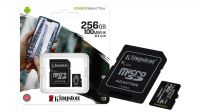 Tarjeta Micro SDHC Kingston Class 10, 100Mb/s con adaptador