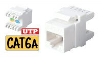 Keystone RJ45 180° UTP Cat.6A - Branco