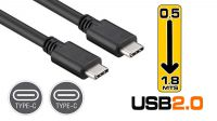 Cable USB-C (Gen 2) M/M - Negro
