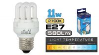 Lâmpada baixo consumo compacta E27 10Kh