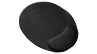 Alfombrilla de ratón y reposamuñecas de color Negro
