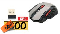 Rato Wireless 1600 Dpi óptico preto
