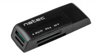 Lector Tarjetas NATEC Mini ANT 3 SDHC MMC M2 Micro SD USB 2.0 Negro