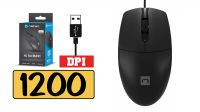Rato óptico 1200 Dpi USB 2.0 preto Natec Ruff Plus