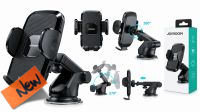 Soporte de ventosa para salpicadero y parabrisas con brazo telescópico extensible  Negro