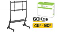 Soporte de suelo LCD/LED 45"-90" con ruedas 800 x 400 Máx. 60Kg