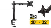 Suporte de mesa aperto 1 monitor 10-32" 8Kg preto
