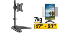 Suporte de mesa com base 1 monitor vertical 17/27" preto 7Kg max.