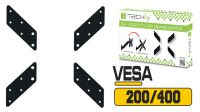 Adaptador Vesa 200x200 a 400mm negro