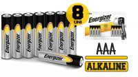 Pilha AAA/LR03 Energizer alcalina 1.5V blister (8)