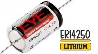 Pilha de Litio 1/2 AA ER14250 1.2Ah com fio 3.6V