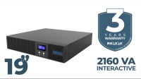 UPS Phasak PROTEKT Rack 2160VA Interactive Pure Sinewave