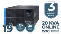UPS Phasak Rack 20000VA Tri-Tri / Tri-Mono Online LCD 19"