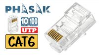 Conector Phasak RJ45 Cat.6 UTP