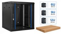 Rack mural Phasak desmontado Duplo Corpo 600x600 preto