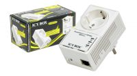 Adaptador Powerline com tomada Schuko Ethernet 500Mbps