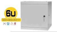 Armário mural 10"  6U  porta metálica desmontado  322x322x300 mm.