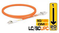 Cabo de fibra óptica 50/125 LC-SC