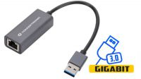 Adaptador USB 3.0 Ethernet RJ45 Gigabit Blanco