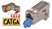 Conector Keystone Jack RJ45 FTP Cat. 6A toolless slim