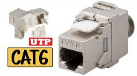 Conector STP RJ45 Cat. 6 F LSA+ metálico
