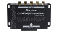 Conversor analógico/HDTV Scart-componentes com áudio