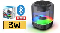 Altavoz Bluetooth 5.0 RGB VIOLA MicroSD USB Aux 3.5mm Negro