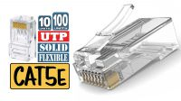 Conector UTP RJ45 M Cat.5e (10/100uni.).