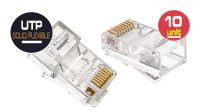 Conector cravar RJ45 08P Cat.6 (10)