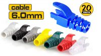Protector de conector RJ45 ABS/PVC 6mm (20)