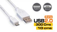 Cable USB 2.0 Tipo A Macho a Micro B macho en blister